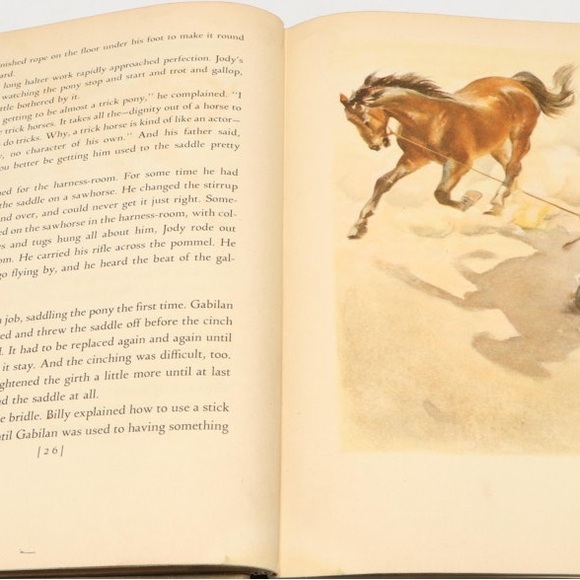 First Illustrated 1945 Edition of The Red Pony by Steinbeck - Horse Art Book - Picture 6 of 11